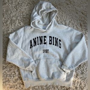 anine bing gray hoodie